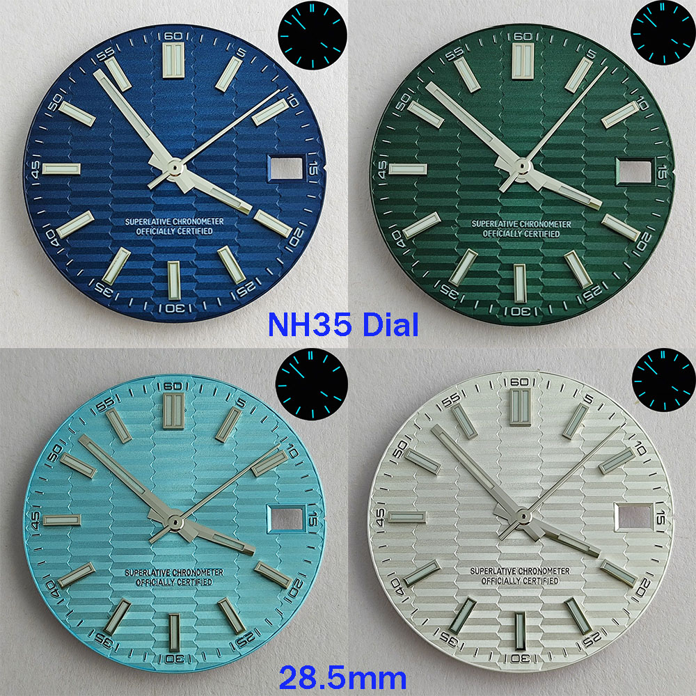 Luxury Watch With Green Dial - 28.5mm NH35 dial NH35 hands blue-green