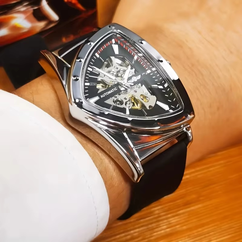 Luxury Watch Rubber Strap - WINNER Men's Luxury Military Mechanical Watch