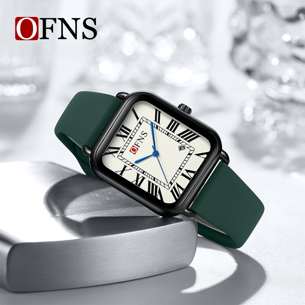 Luxury Watch Rubber Strap - Ofns 1533 Roman numeral Men Lady