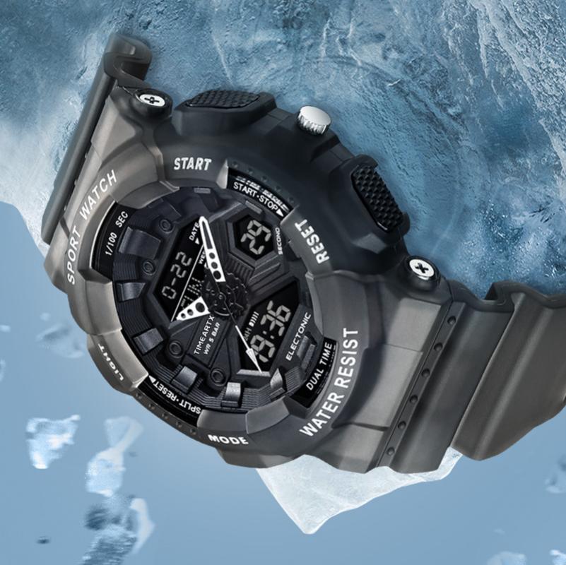 Luxury Watch Rubber Strap - TIMEARTX Men's Watch Luxury Multi-Function Large
