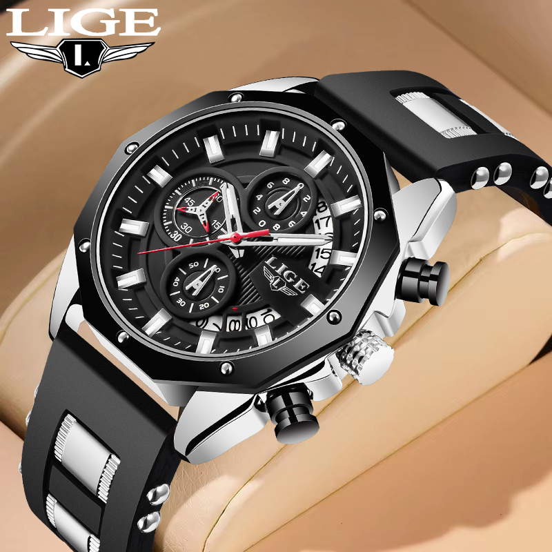 Luxury Watch Strap - LIGE Fashion Outdoor Quartz Man Watch