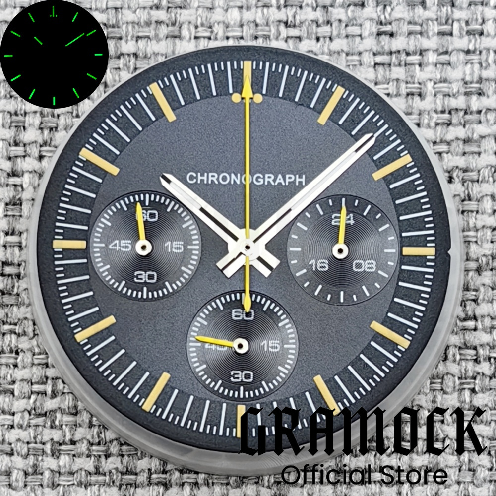Luxury Watch With Green Dial - Gramock 31.5mm 6- Pin Dial Quartz
