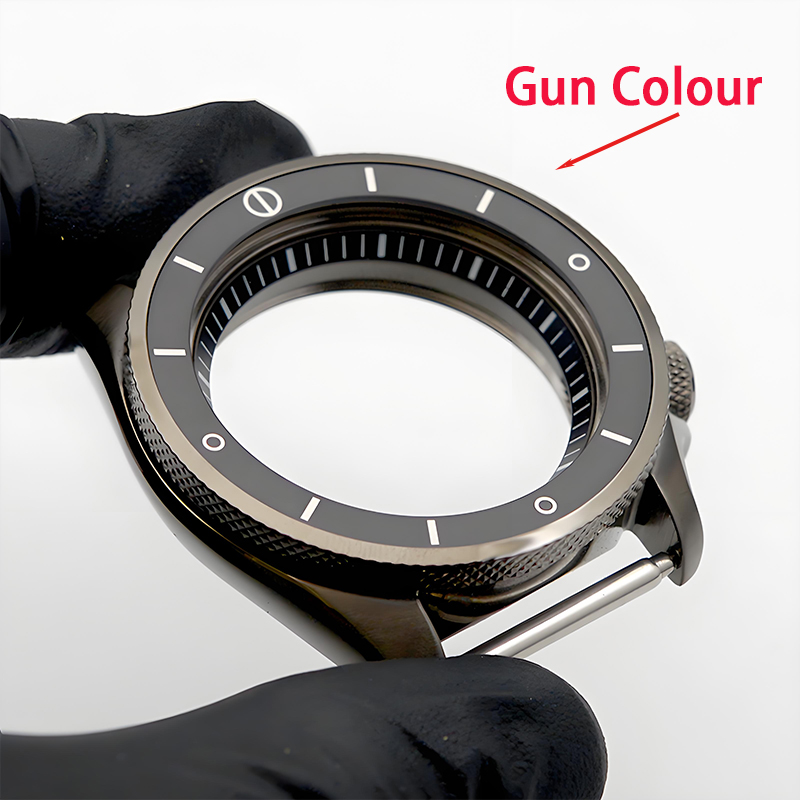 Exhibition Caseback - SKX007 SKX009 Men's Watch Case Gun
