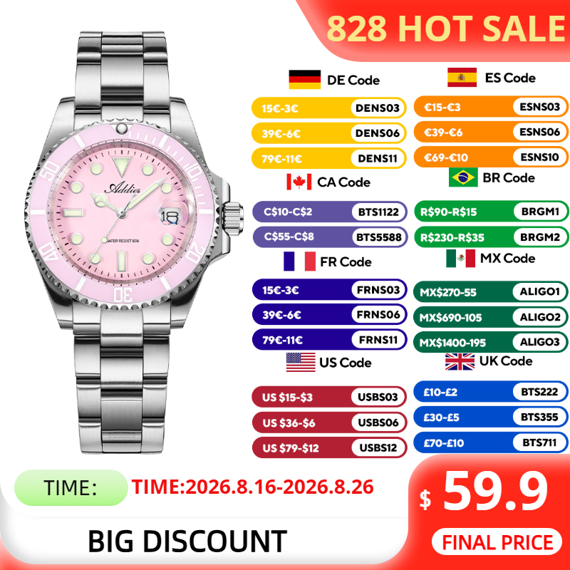 Luxury Watch In Usa - ADDIES 36mm 50m Waterproof Women's Watches