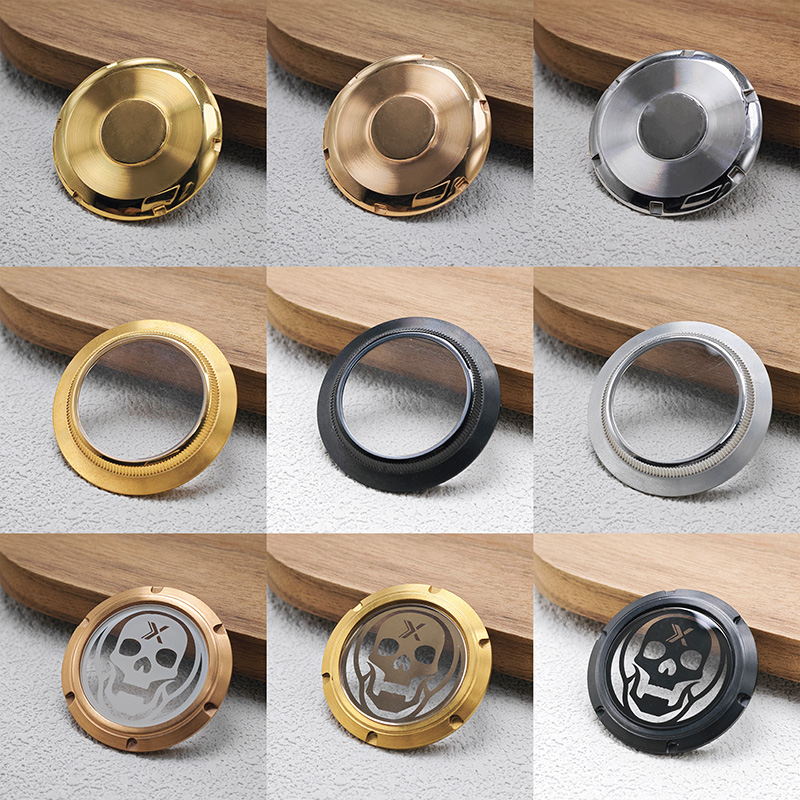 Exhibition Caseback - Custom Pattern Watch Case Back Stainless