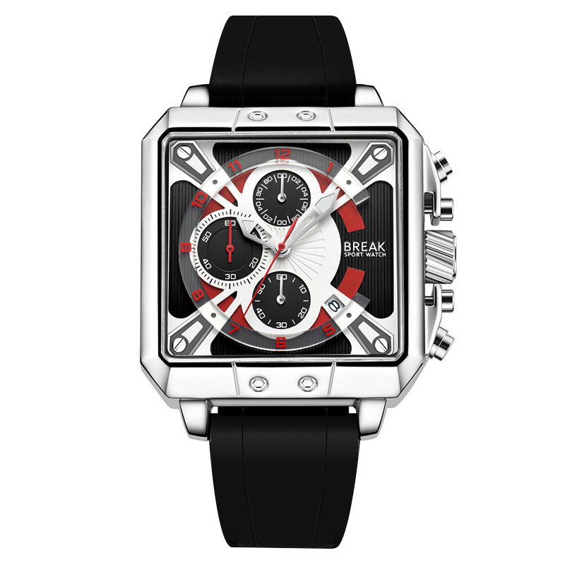 Luxury Watch Rubber Strap - New Luxury Top Brand Chronograph Quartz