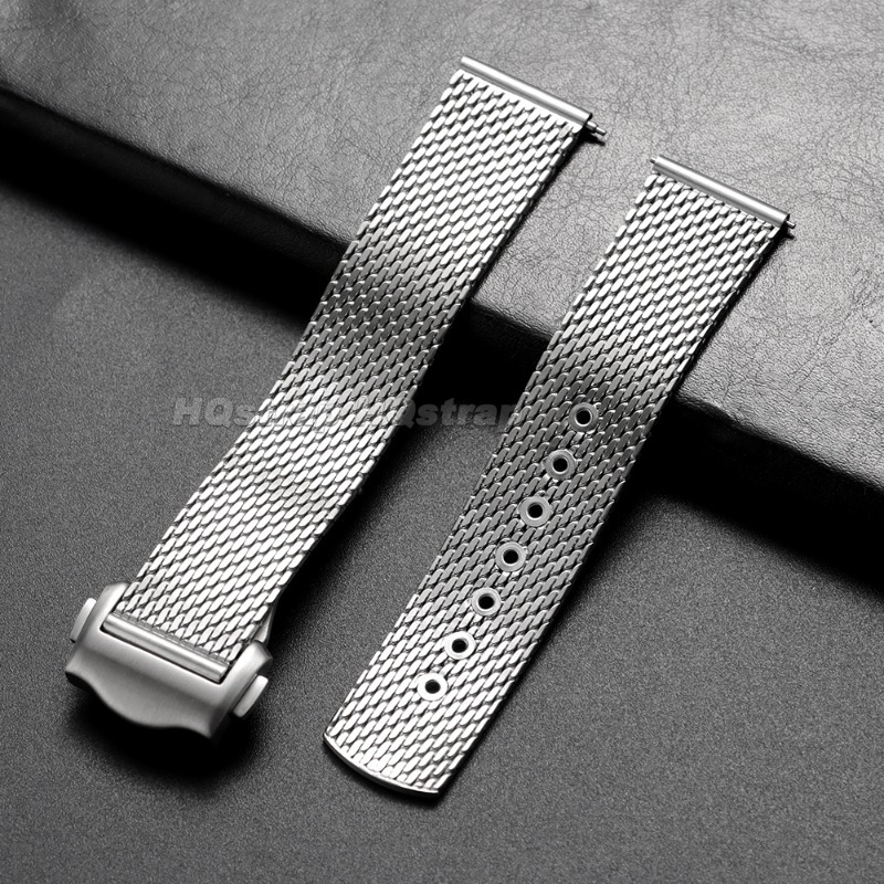 20mm Stainless Steel Mesh Watc - Omega Watch Seamaster ulasan dan harga