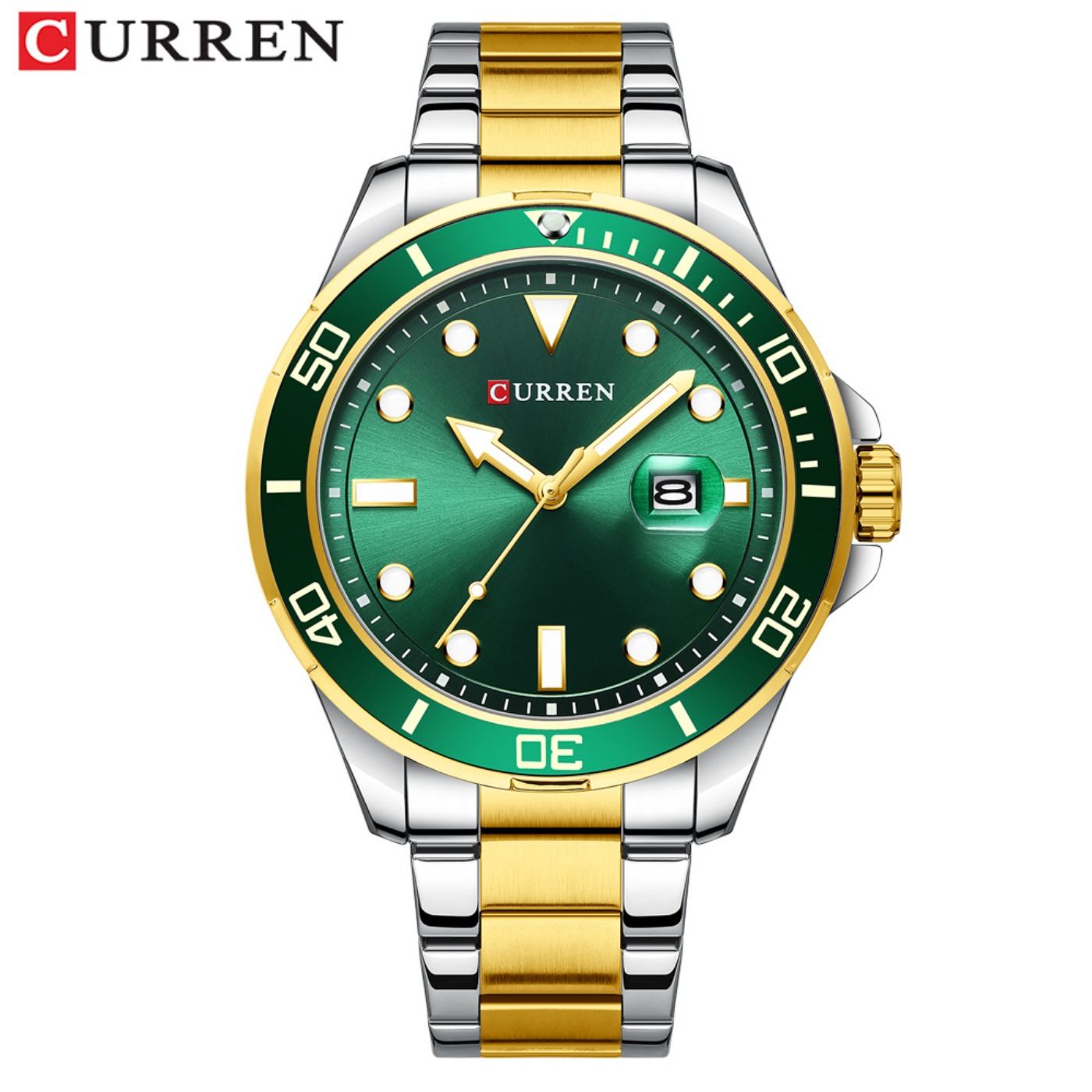 CURREN New Green Water Ghost S - Luxury Watch Men ulasan dan harga