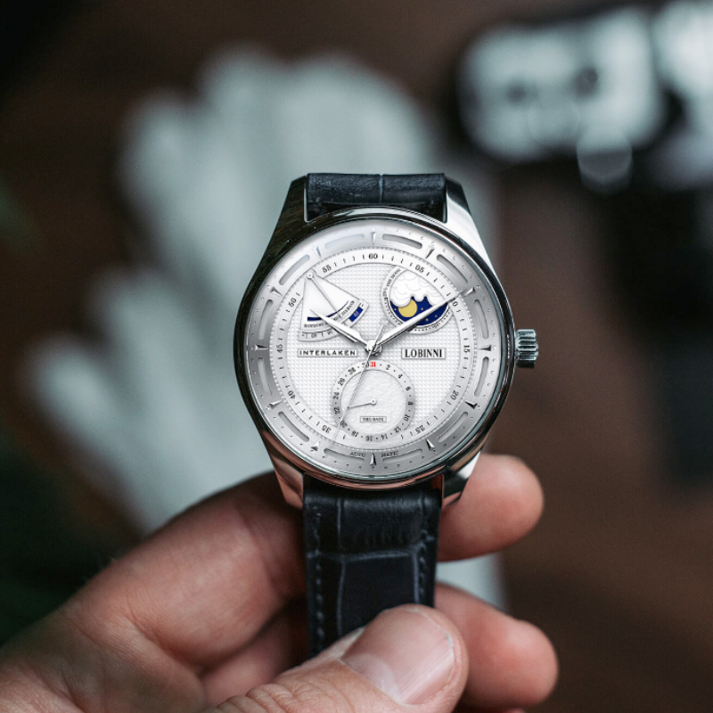 Lobinni Moon Phase Seagull Wat - Minute Repeater Watch ulasan dan harga