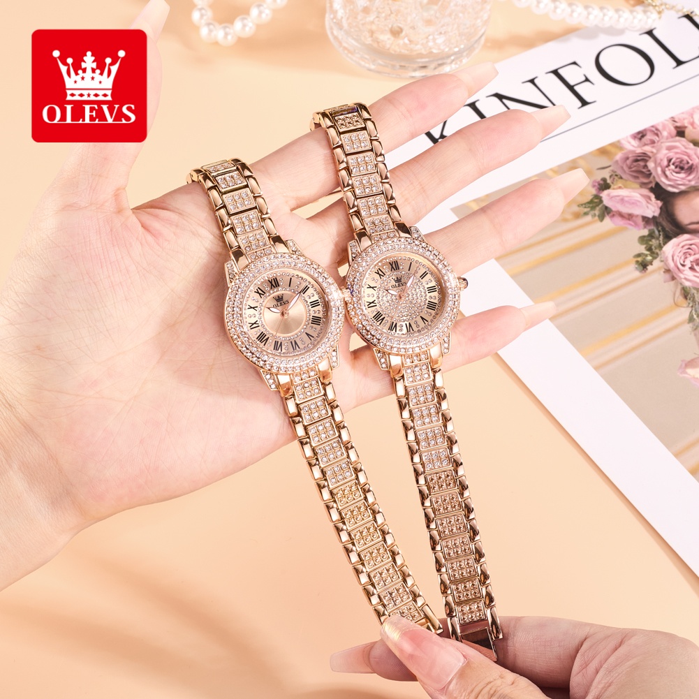OLEVS Luxury Fashion ladies' w - Luxury Watch In Usa ulasan dan harga