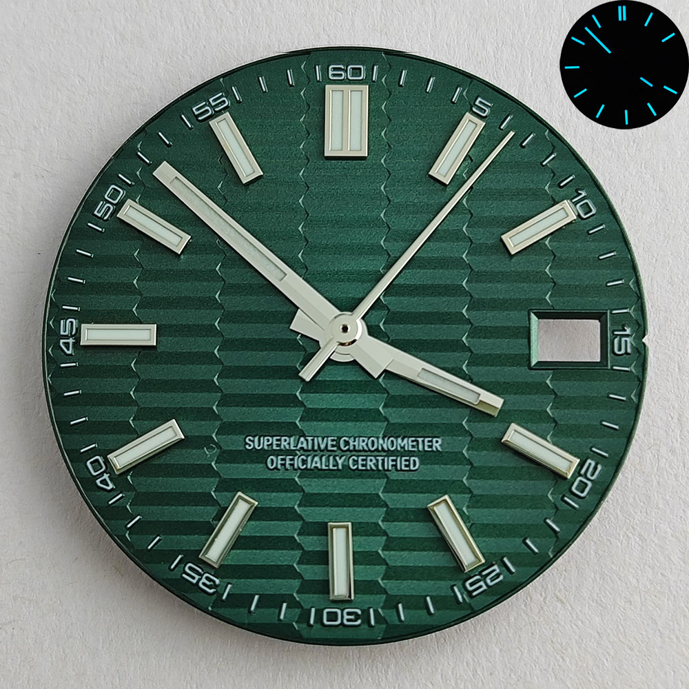 28.5mm NH35 dial NH35 hands bl - Luxury Watch With Green Dial ulasan dan harga