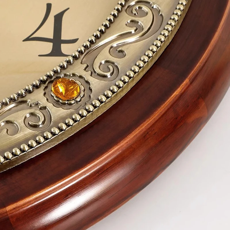 Modern Wall Clock Solid Wood F - Luxury Watch Europe ulasan dan harga