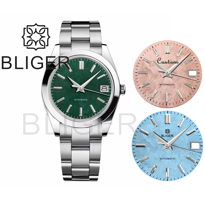 BLIGER 36mm39mm Custom logo Gr - Luxury Watch With Green Dial ulasan dan harga