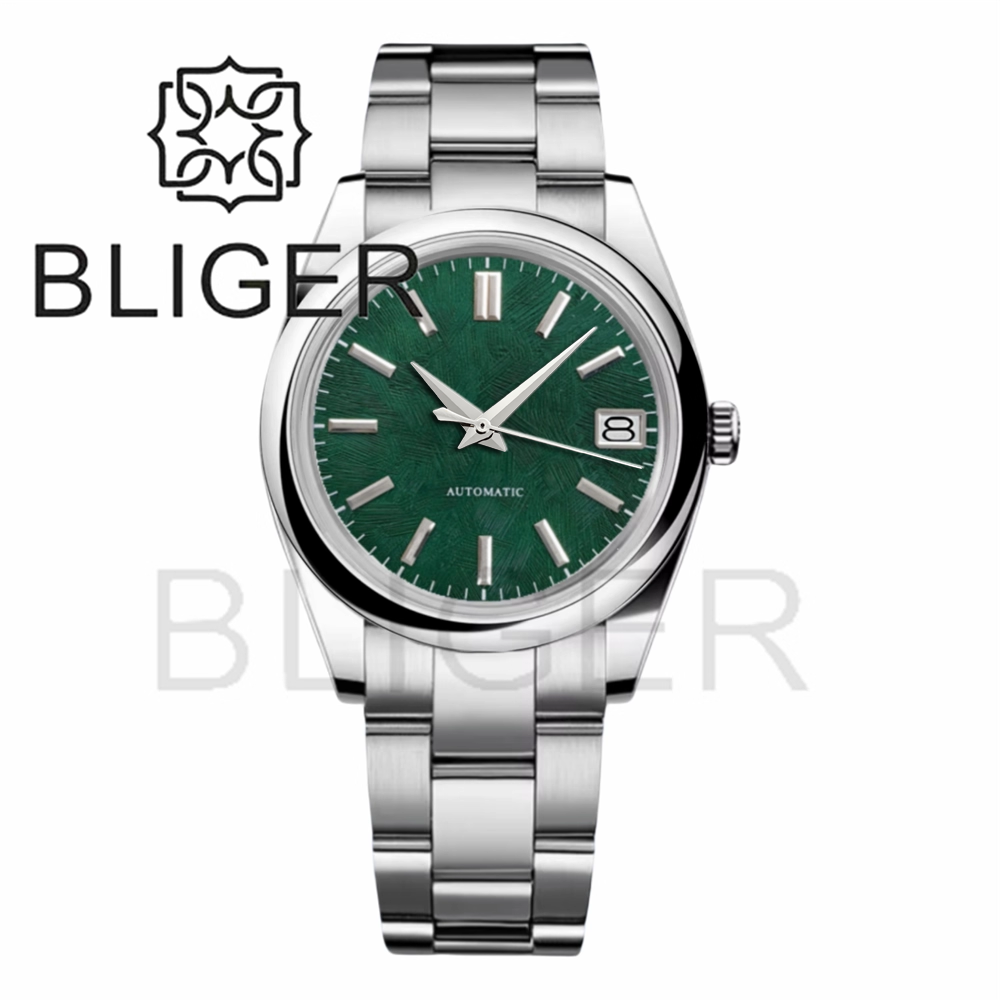 BLIGER 36mm39mm Custom logo Gr - Luxury Watch With Green Dial ulasan dan harga