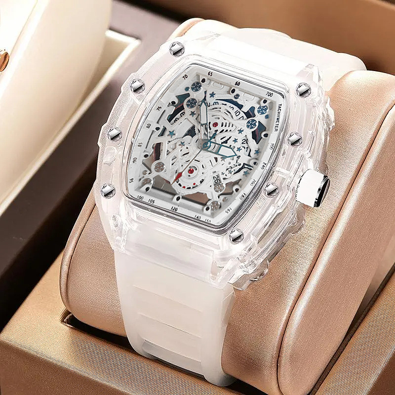 Tonneau Fashion Quartz Watch M - Luxury Watch Rubber Strap ulasan dan harga