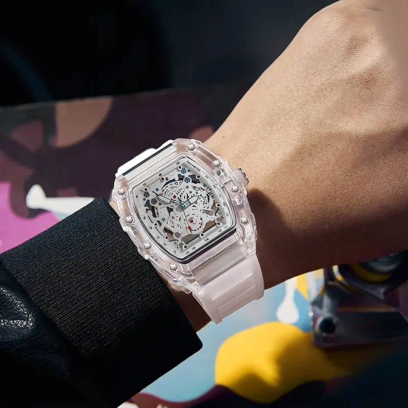 Tonneau Fashion Quartz Watch M - Luxury Watch Rubber Strap ulasan dan harga