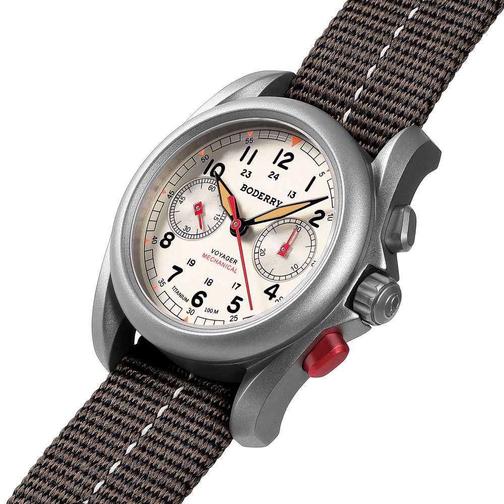 BODERRY Men's Field Watches Ti - Minute Repeater Watch ulasan dan harga