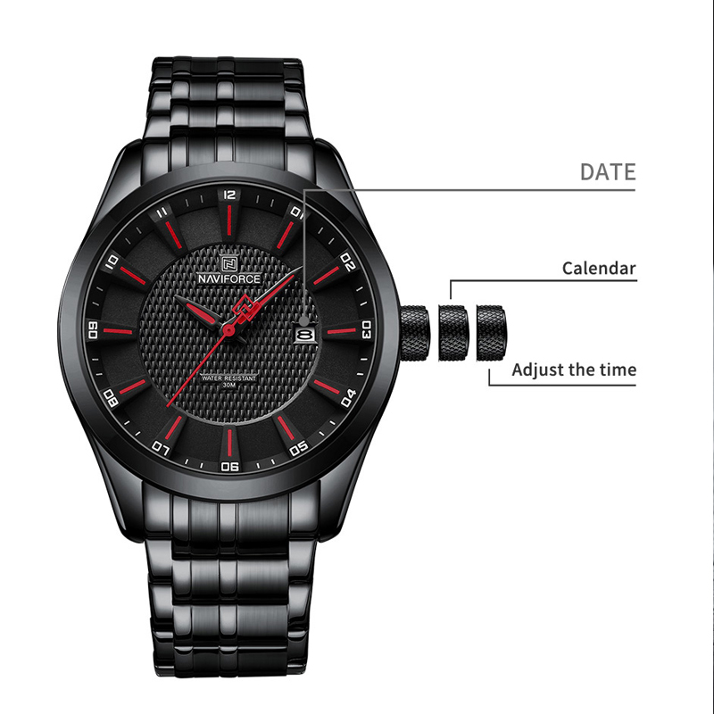 NAVIFORCE Men's Quartz Watch F - Luxury Watch Trading ulasan dan harga