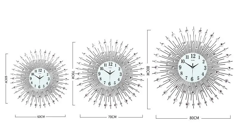 Luxury Wall Clock 3d Art Watch - Luxury Watch Europe ulasan dan harga