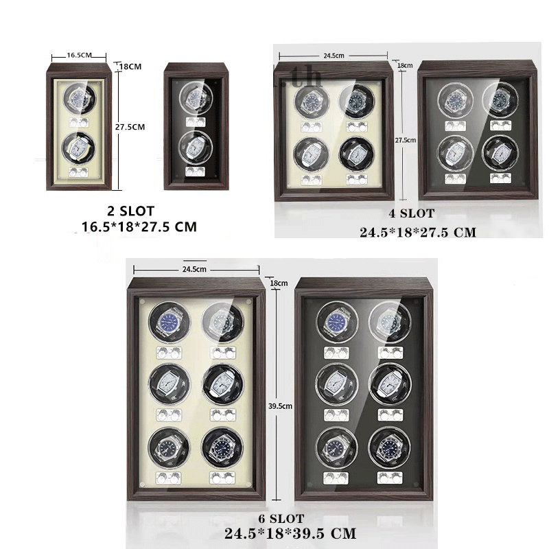 The Spot Goods 1/2/4/6 Slot Au - Luxury Watch Winder Box ulasan dan harga