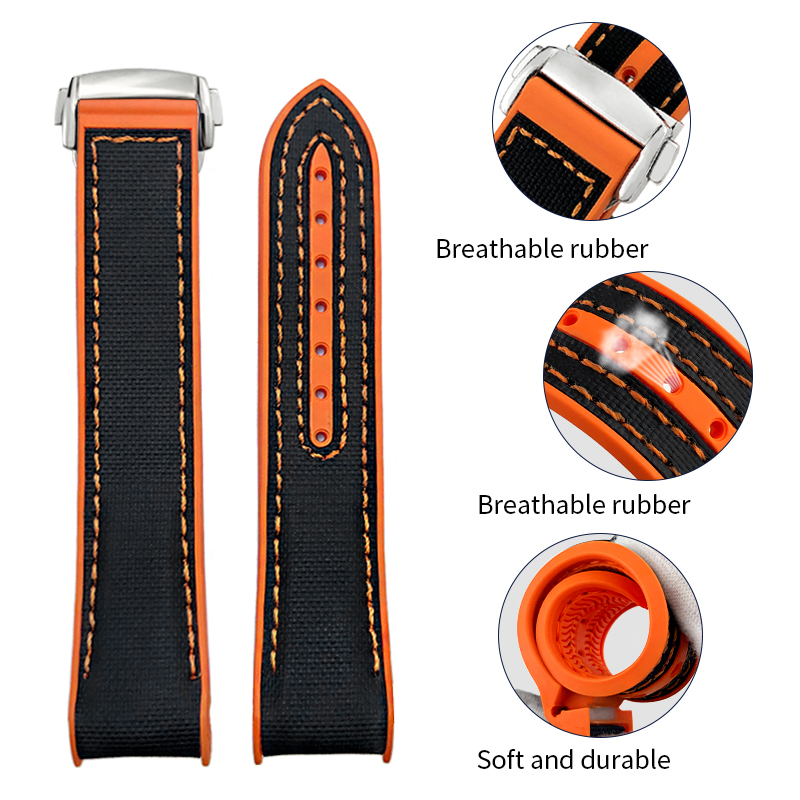 High Quality Nylon Rubber Watc - Omega Watch Seamaster ulasan dan harga