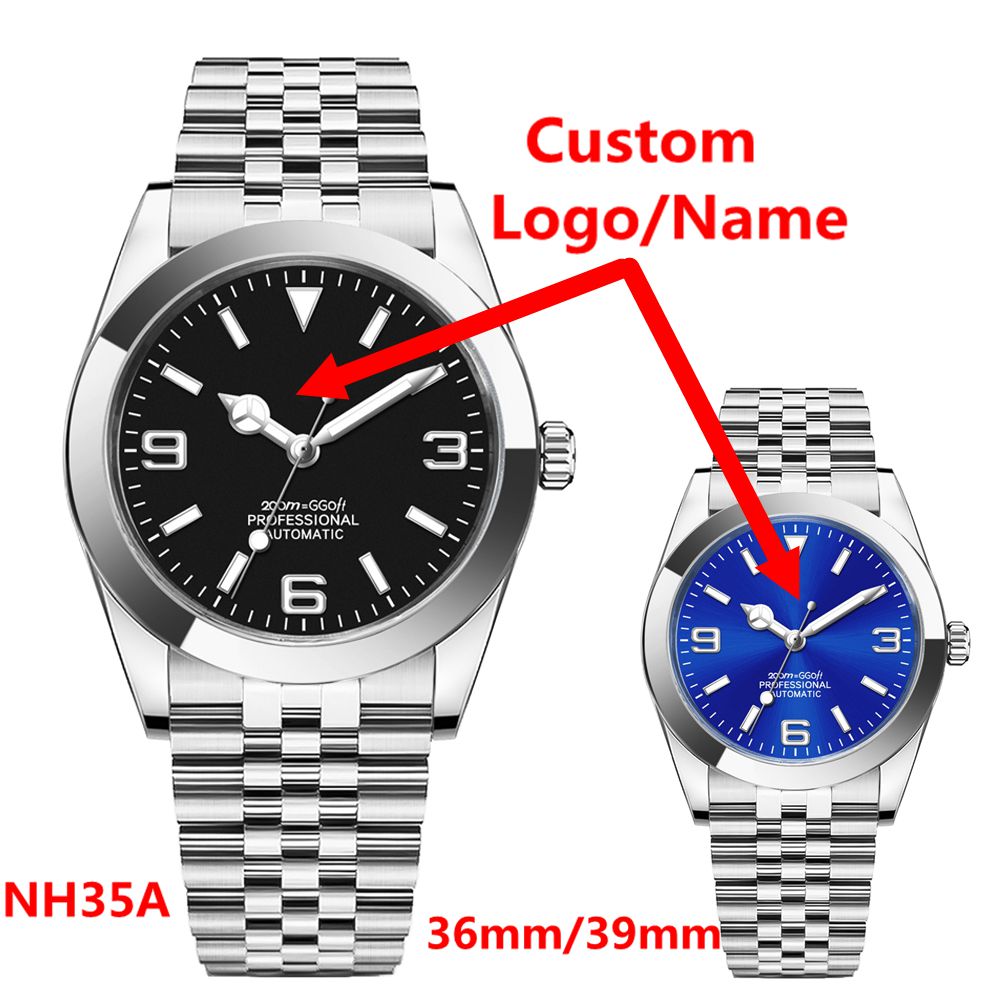Custom Logo Luxury NH35 Watch  - Luxury Watch Logo ulasan dan harga