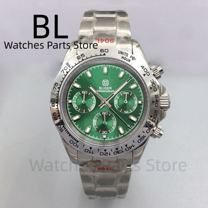 BLIGER 39mm Luxury Green Dial  - Luxury Watch With Green Dial ulasan dan harga