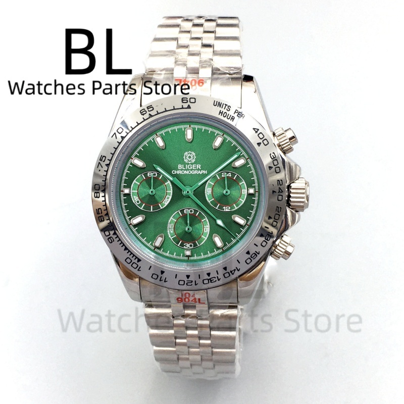 BLIGER 39mm Luxury Green Dial  - Luxury Watch With Green Dial ulasan dan harga