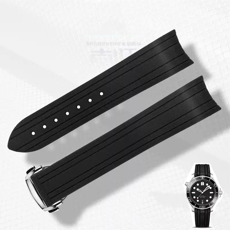 20mm Curved End Rubber Silicon - Omega Watch Seamaster ulasan dan harga