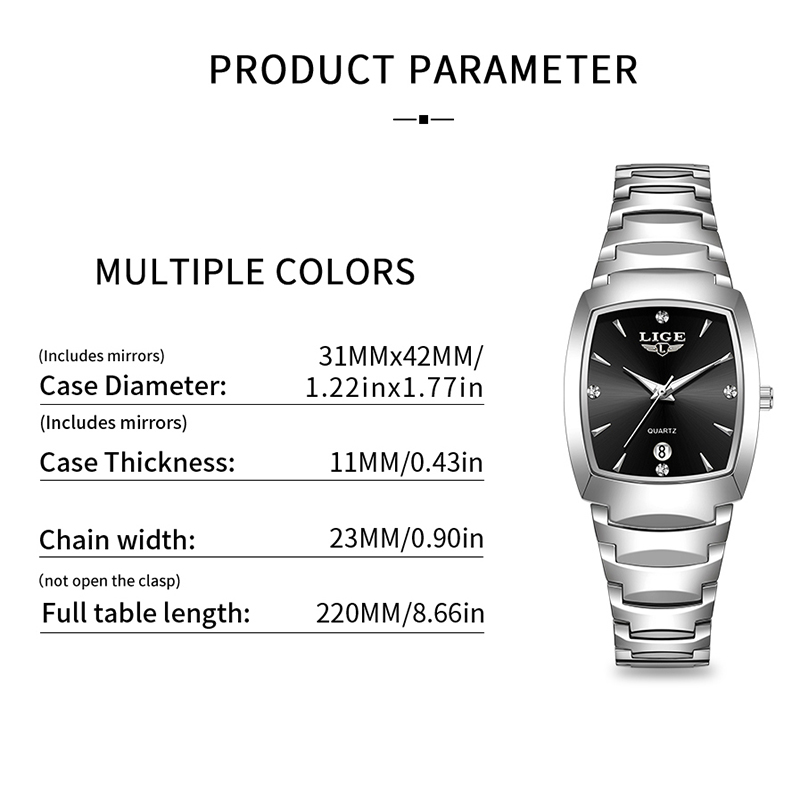 LIGE Watch women Business Luxu - Luxury Watch In Usa ulasan dan harga