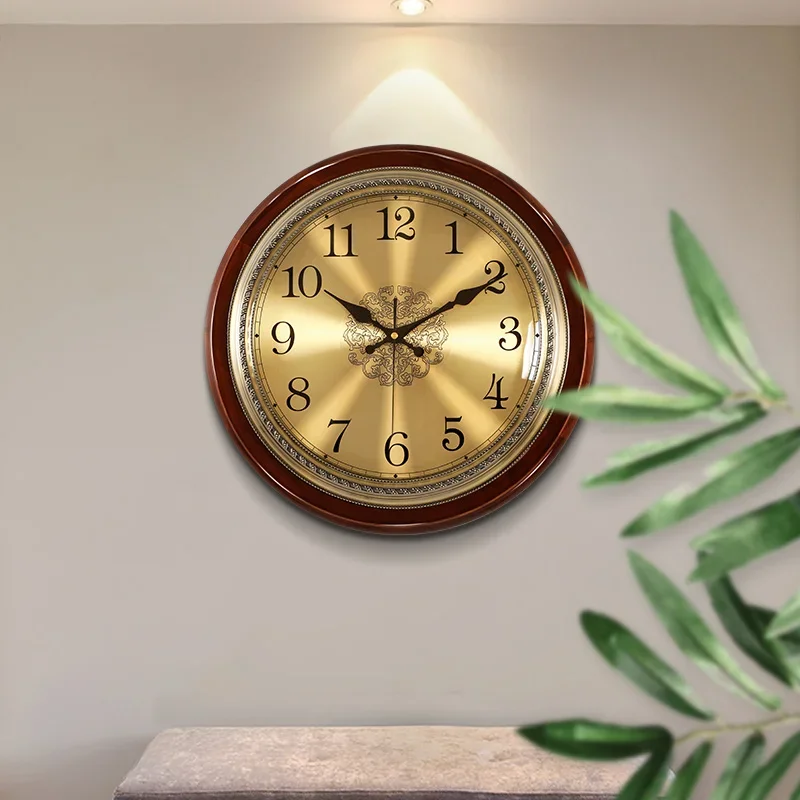 Luxury Wood Wall Clock Metal R - Luxury Watch Europe ulasan dan harga