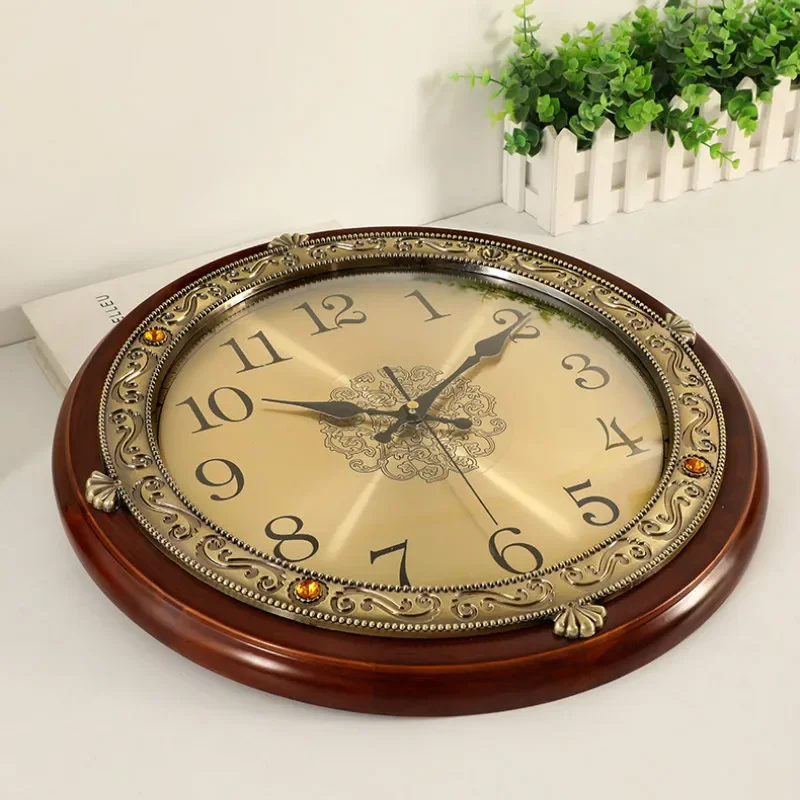 Luxury Wood Wall Clock Metal R - Luxury Watch Europe ulasan dan harga