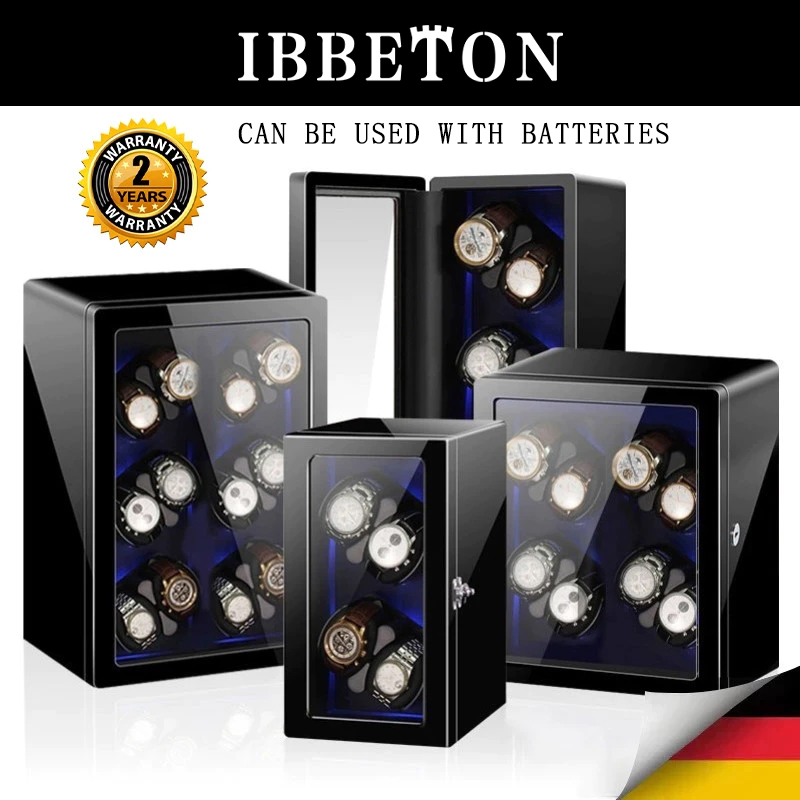 IBBETON【Battery】Watch Winder B - Luxury Watch Winder Box ulasan dan harga