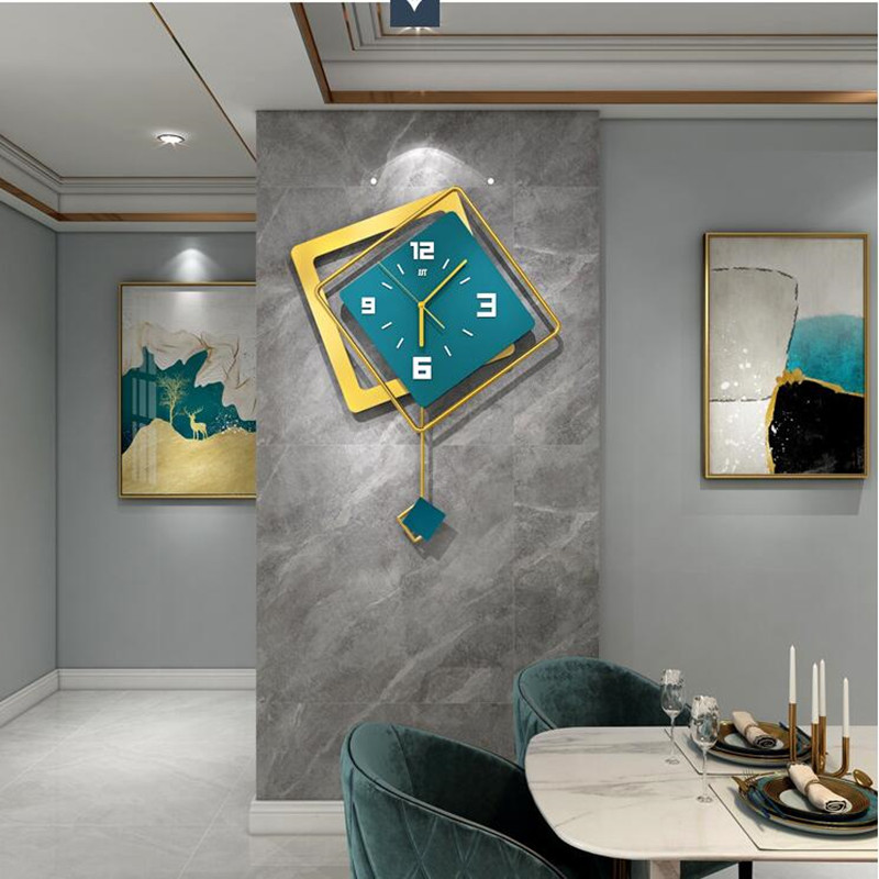 3D Nordic square Swing Wall Cl - Luxury Watch Europe ulasan dan harga