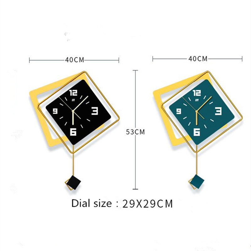 3D Nordic square Swing Wall Cl - Luxury Watch Europe ulasan dan harga