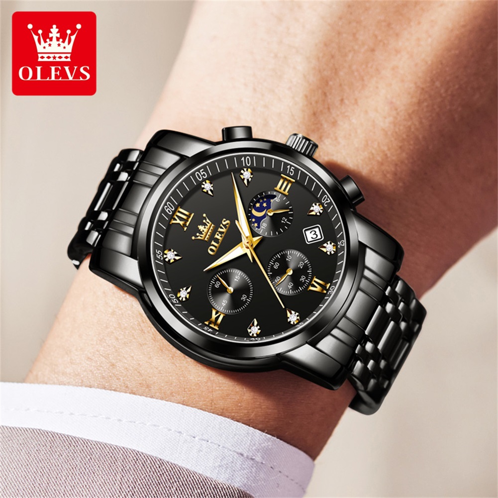 OLEVS Popular men's watches st - Luxury Watch Men ulasan dan harga