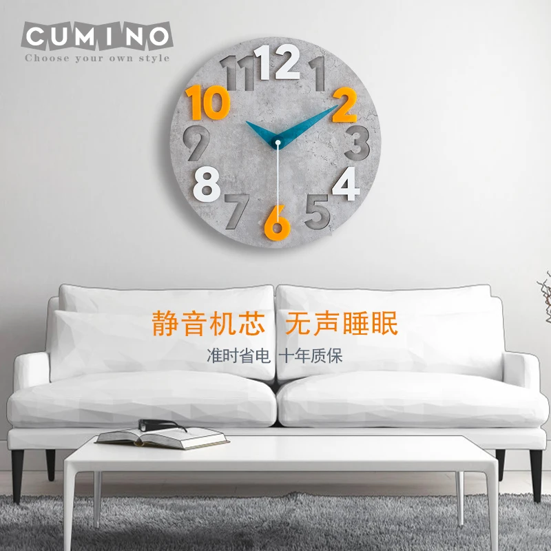 Modern 3d Wall Clock Wood Cloc - Luxury Watch Europe ulasan dan harga