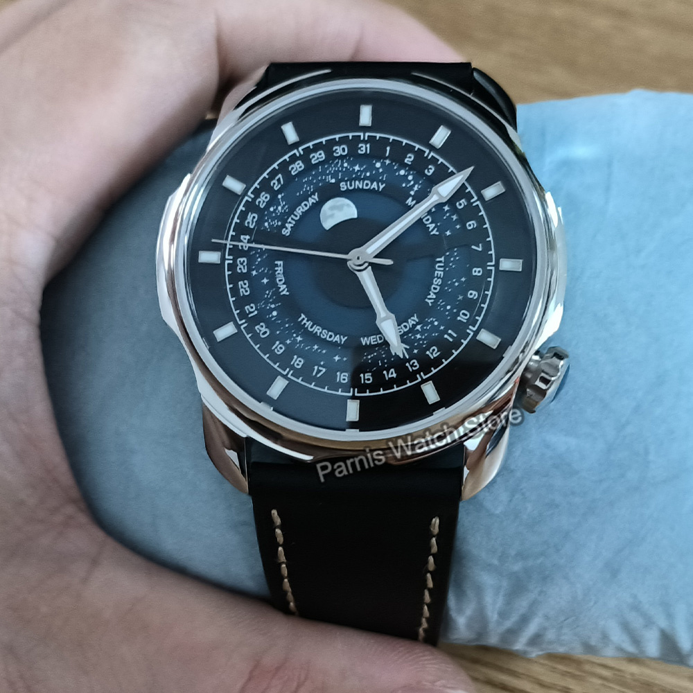 42mm Parnis Blue Romantic Star - Minute Repeater Watch ulasan dan harga