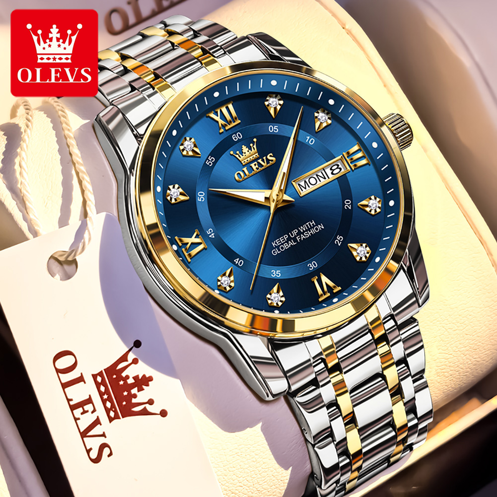 OLEVS Brand Fashion men's watc - Luxury Watch Men ulasan dan harga