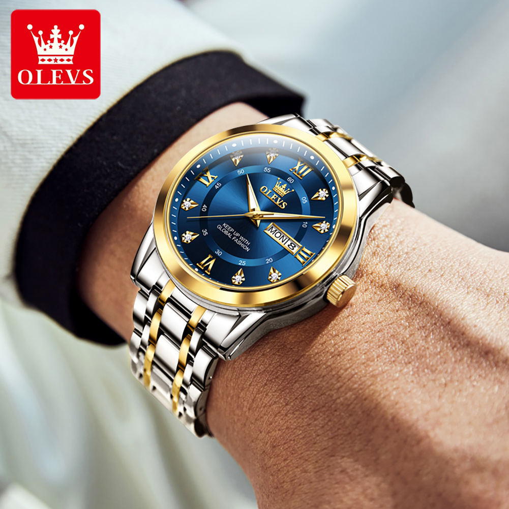 OLEVS Brand Fashion men's watc - Luxury Watch Men ulasan dan harga