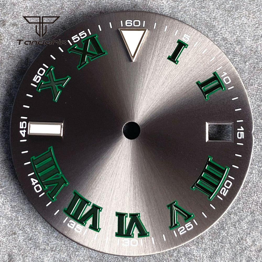29mm Grey Sunburst Watch Dial  - Luxury Watch With Green Dial ulasan dan harga