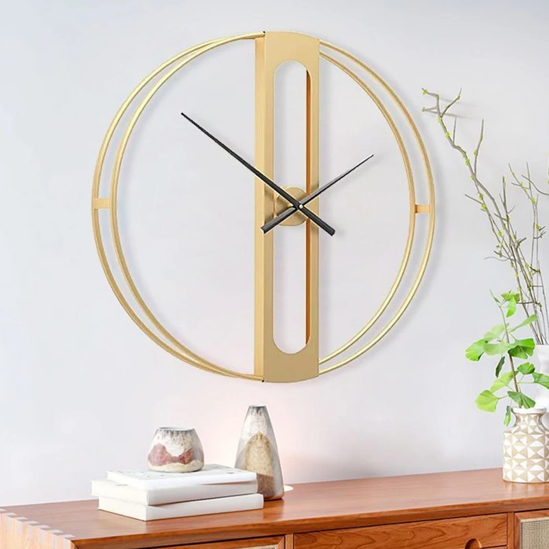 Minimalist Gold Wall Clocks Lu - Luxury Watch Europe ulasan dan harga