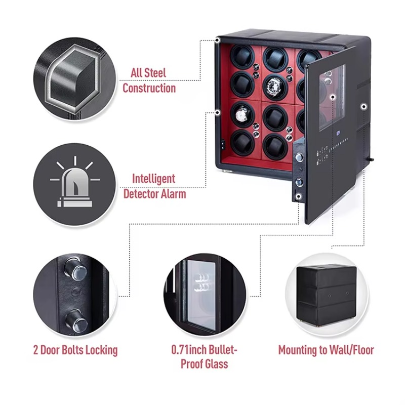 Luxury 12 Automatic Rotors and - Luxury Watch Winder Box ulasan dan harga