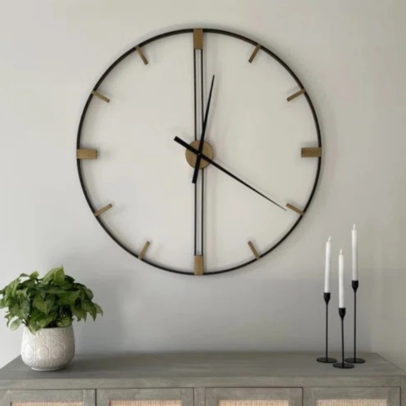 Large Luxury Silent Wall Clock - Luxury Watch Europe ulasan dan harga