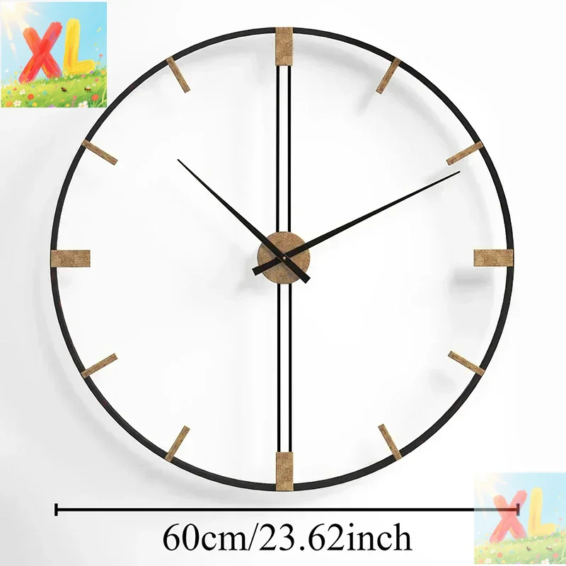Nordic Wall Clocks Metal Wall  - Luxury Watch Europe ulasan dan harga