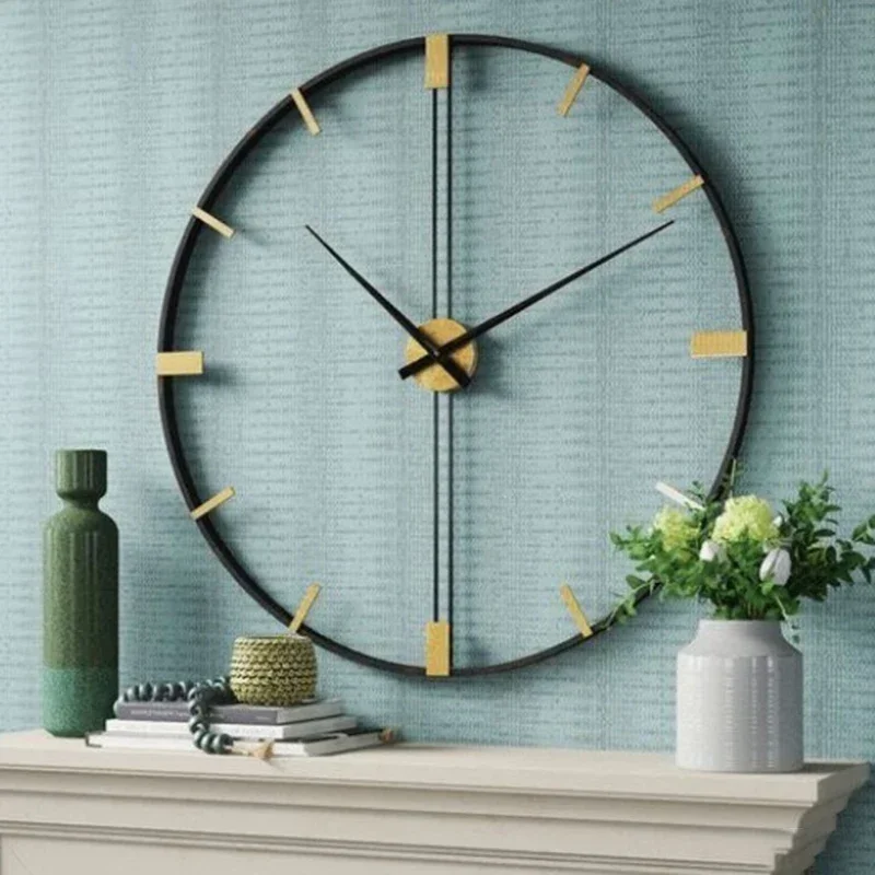 Nordic Wall Clocks Metal Wall  - Luxury Watch Europe ulasan dan harga