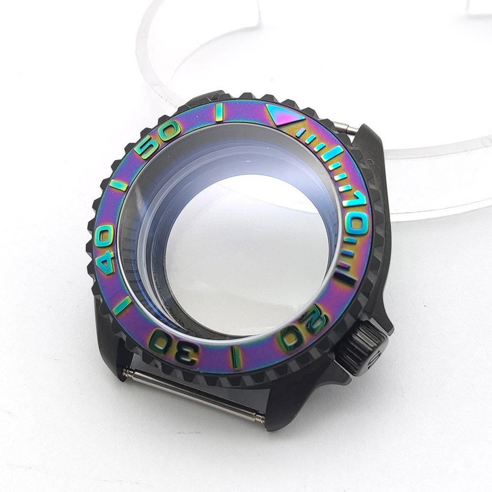 42mm NH35 Matte Black Watch Ca - Exhibition Caseback ulasan dan harga