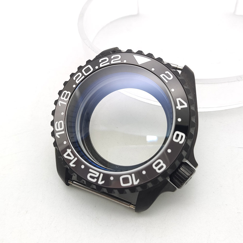 42mm NH35 Matte Black Watch Ca - Exhibition Caseback ulasan dan harga