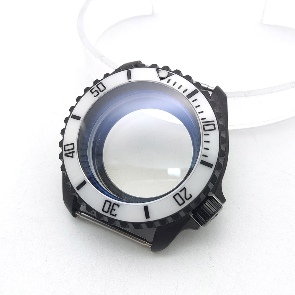 42mm NH35 Matte Black Watch Ca - Exhibition Caseback ulasan dan harga