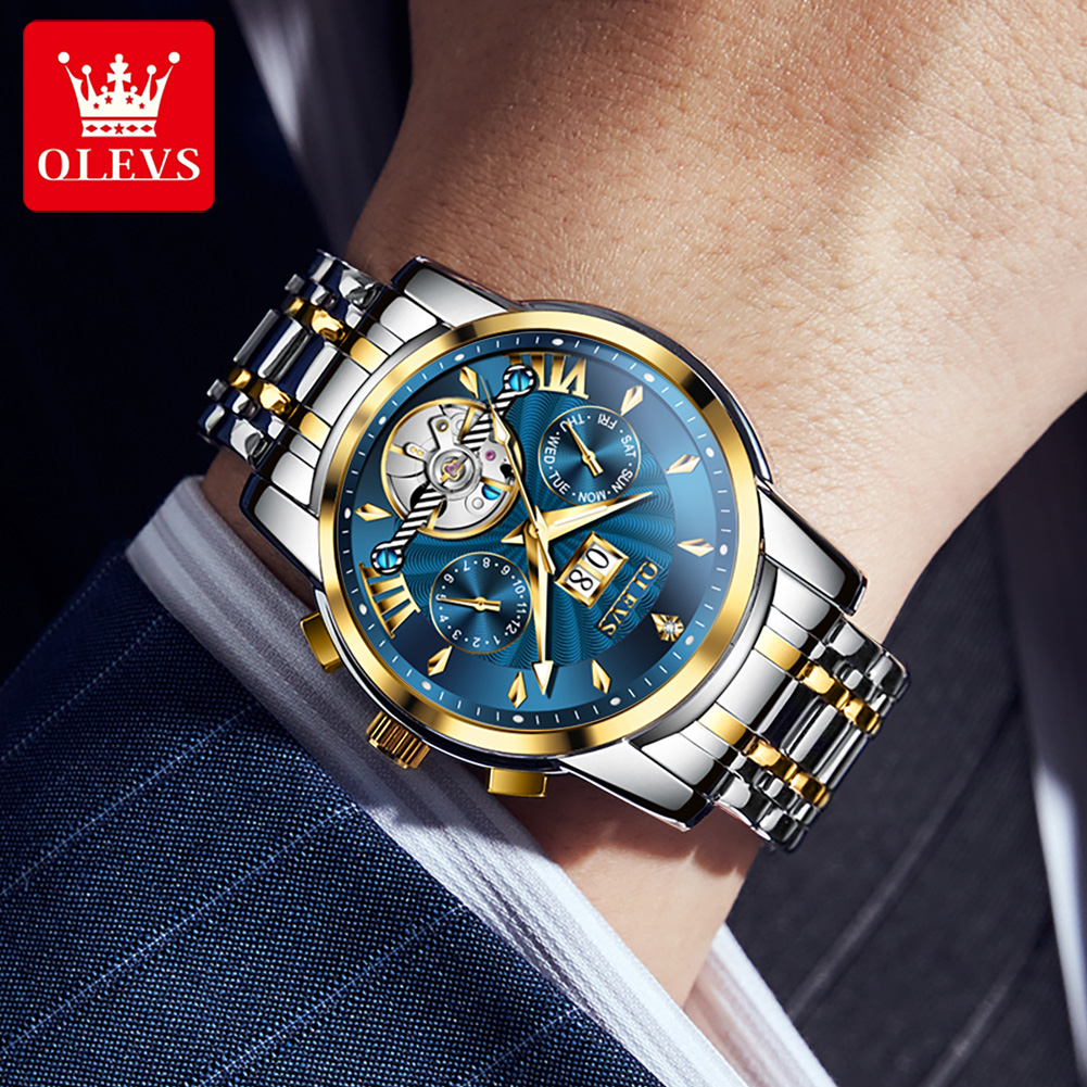 OLEVS Men Watches Luxury Fashi - Luxury Watch Strap ulasan dan harga